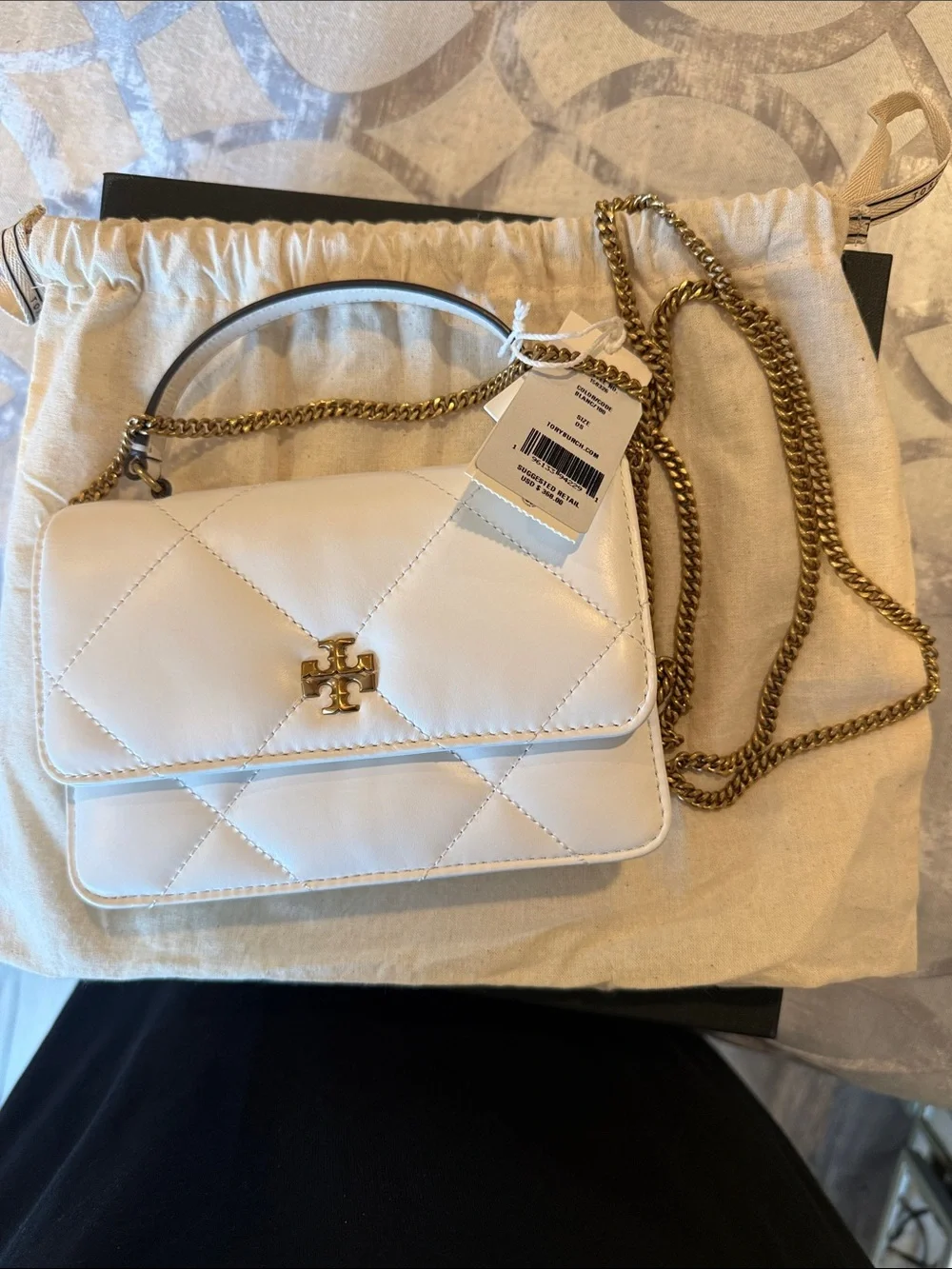 Tory Burch compact white